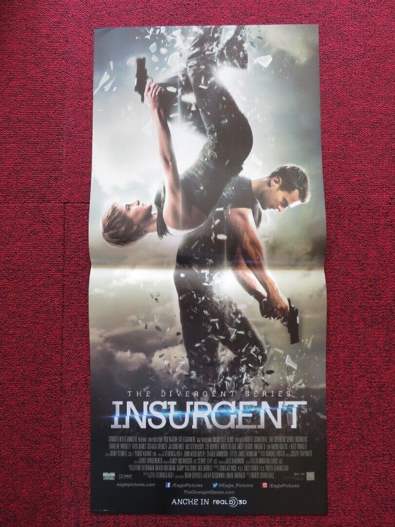 THE DIVERGENT SERIES: INSURGENT ITALIAN LOCANDINA (27"x12.5") POSTER 2015 Rendezvous Cinema Movie posters