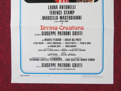 THE DIVINE NYMPH ITALIAN LOCANDINA POSTER LAURA ANTONELLI TERENCE STAMP 1975 Rendezvous Cinema Movie posters