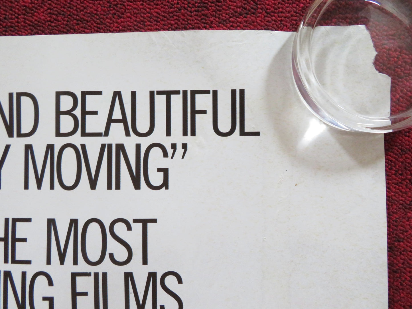 THE DIVING BELL AND THE BUTTERFLY - B UK QUAD (30"x 40") ROLLED POSTER 2007 Rendezvous Cinema Movie posters