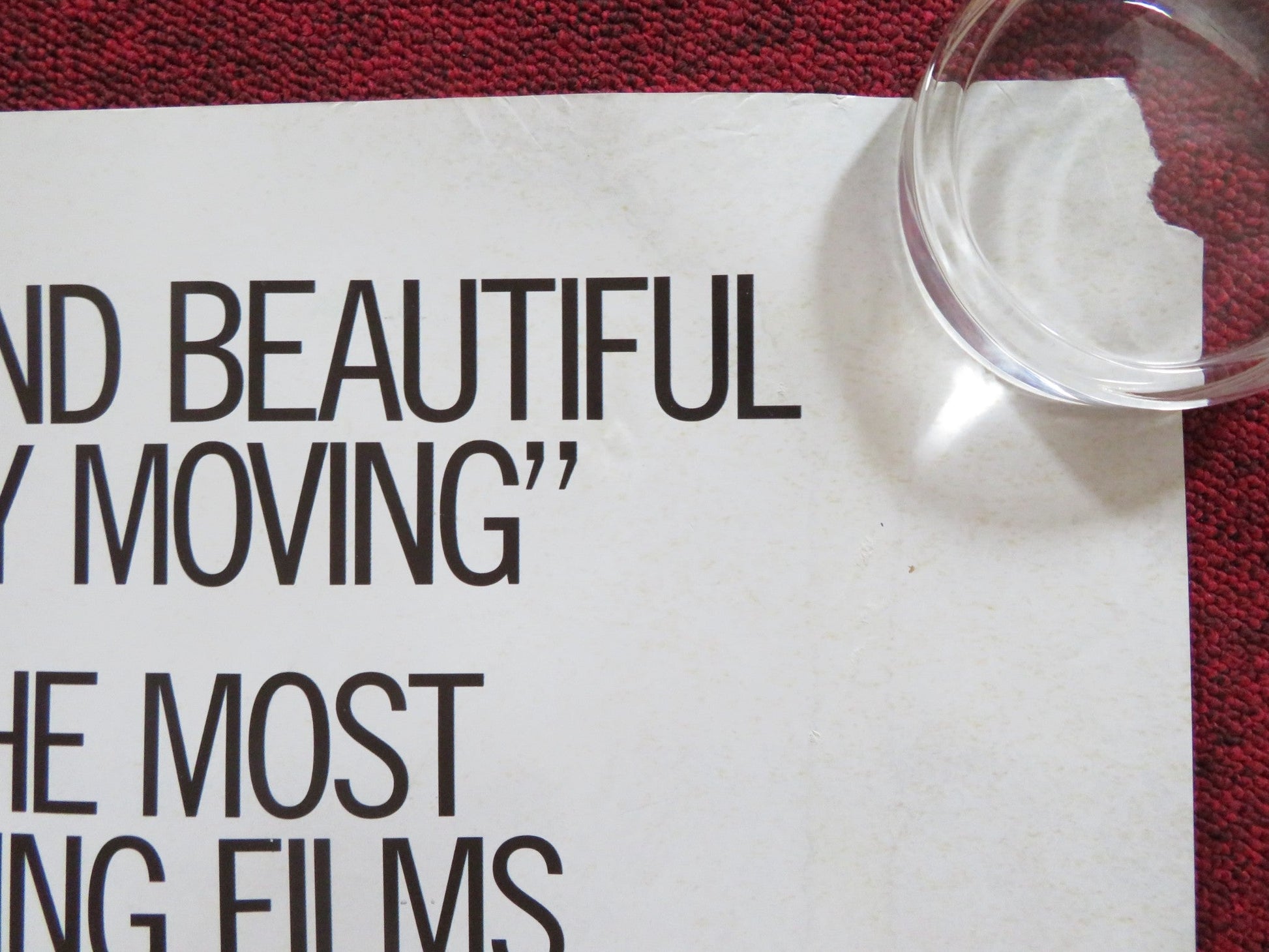 THE DIVING BELL AND THE BUTTERFLY - B UK QUAD (30"x 40") ROLLED POSTER 2007 Rendezvous Cinema Movie posters