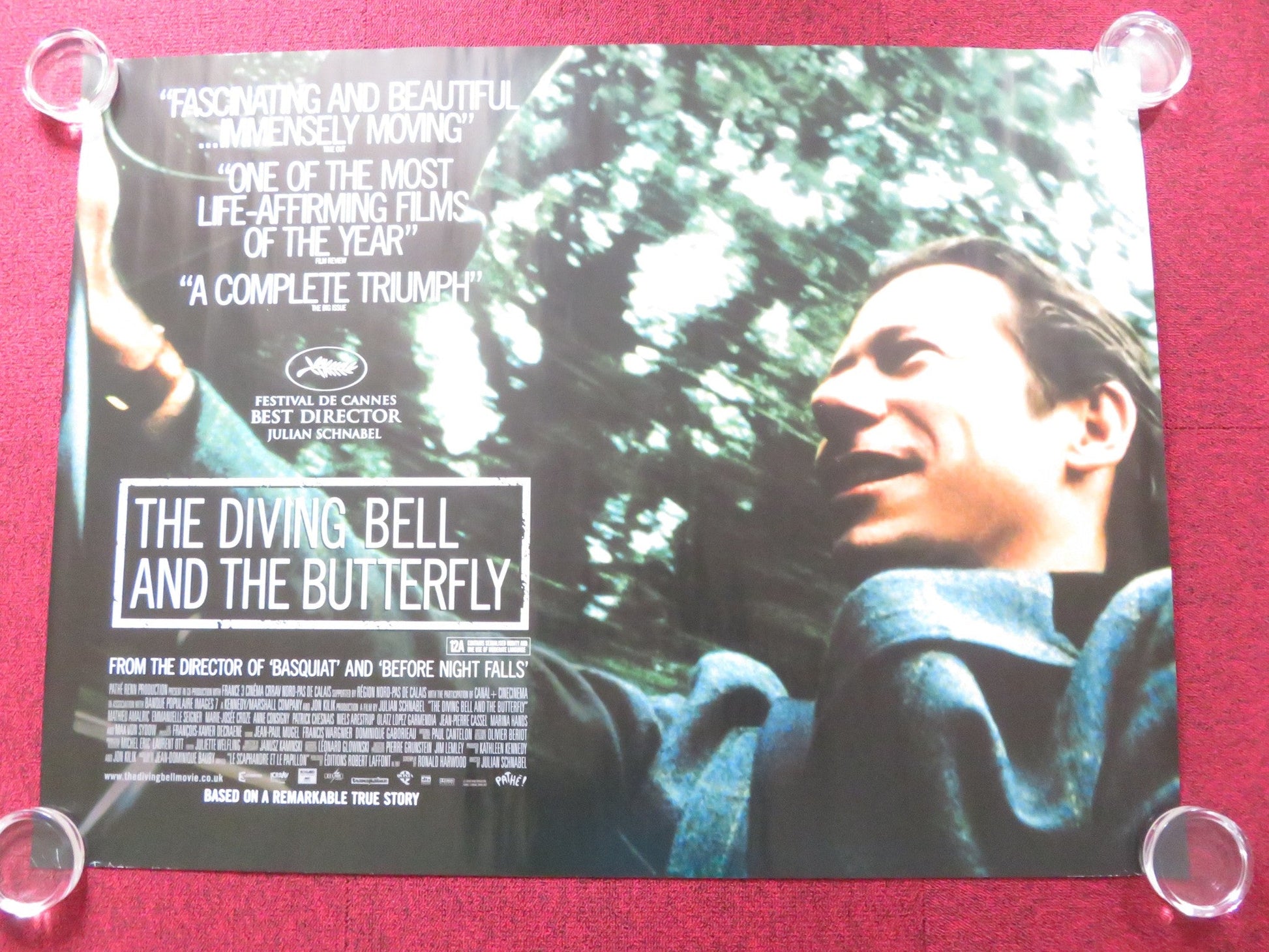 THE DIVING BELL AND THE BUTTERFLY UK QUAD (30"x 40") ROLLED POSTER AMALRIC 2007 Rendezvous Cinema Movie posters