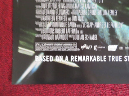 THE DIVING BELL AND THE BUTTERFLY US ONE SHEET ROLLED POSTER M. AMALRIC 2007 Rendezvous Cinema Movie posters