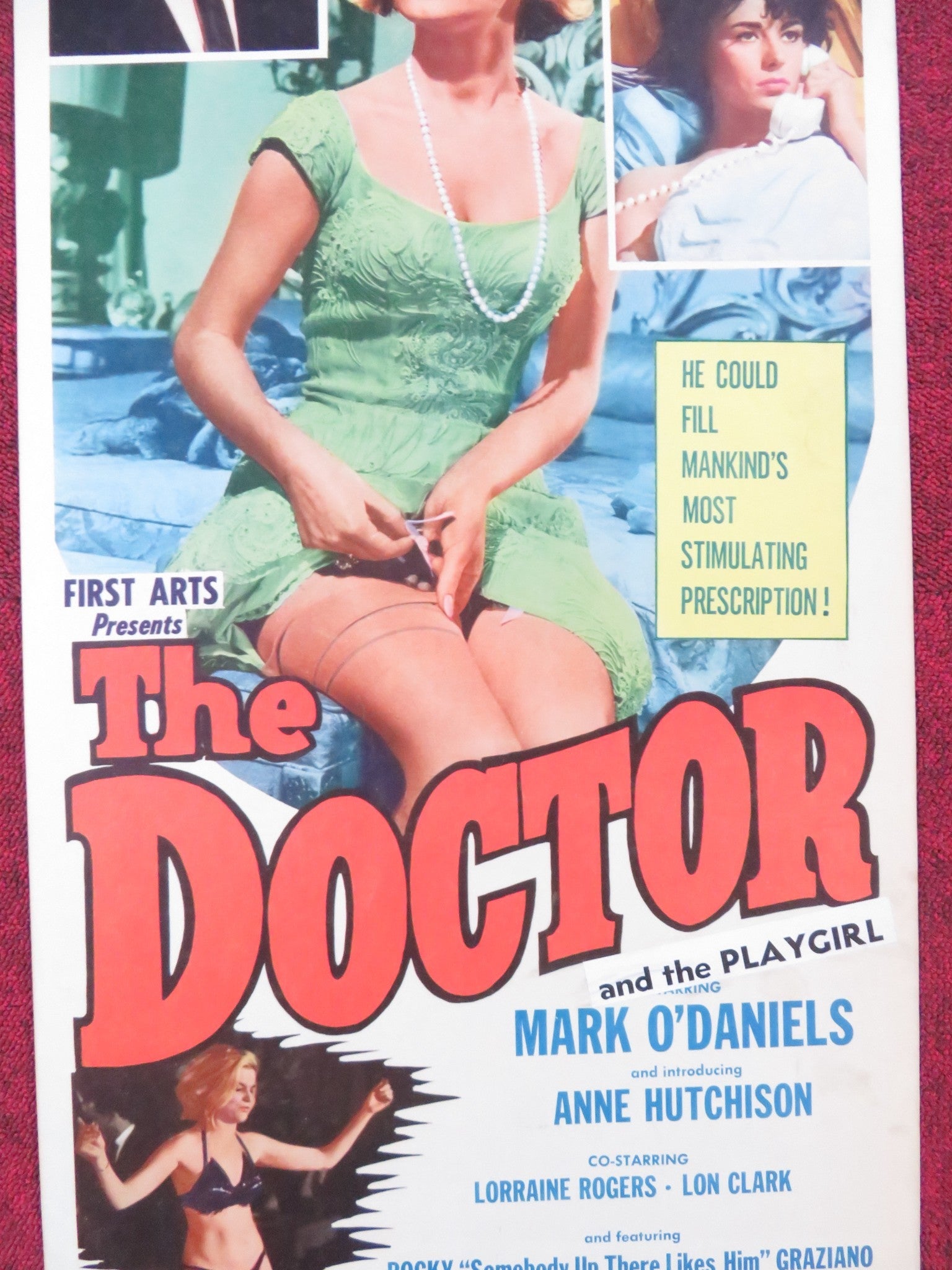 THE DOCTOR AND THE PLAYGIRL US INSERT (14"x 36") POSTER MARK O'DANIELS 1964 Rendezvous Cinema Movie posters