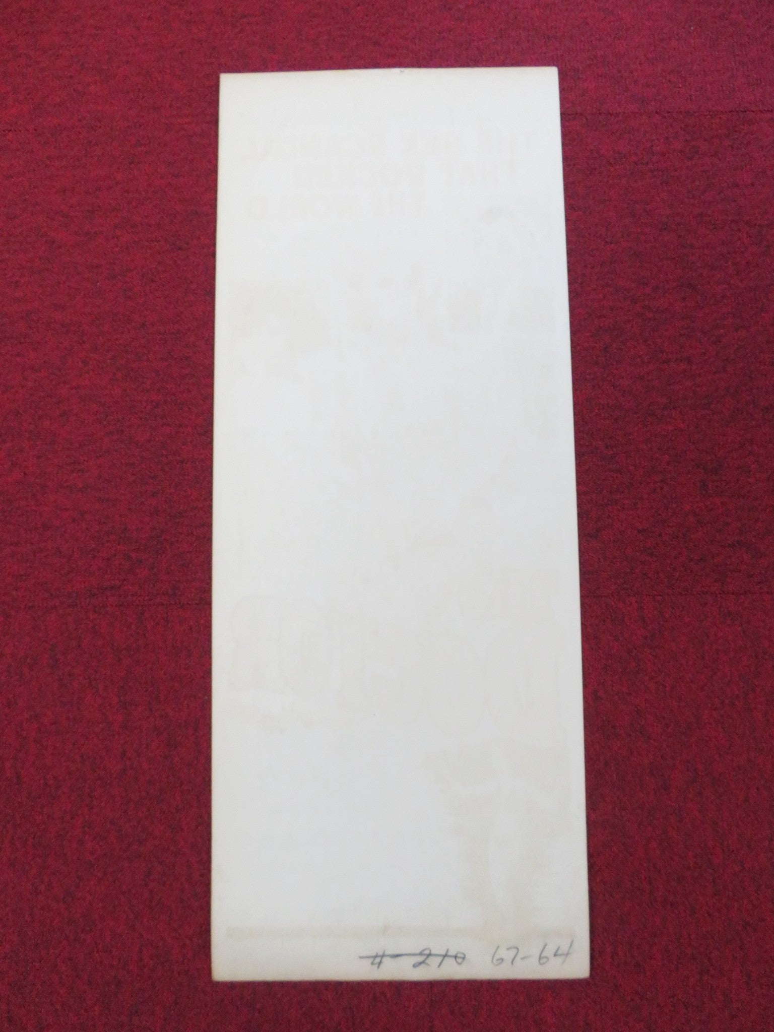 THE DOCTOR AND THE PLAYGIRL US INSERT (14"x 36") POSTER MARK O'DANIELS 1964 Rendezvous Cinema Movie posters