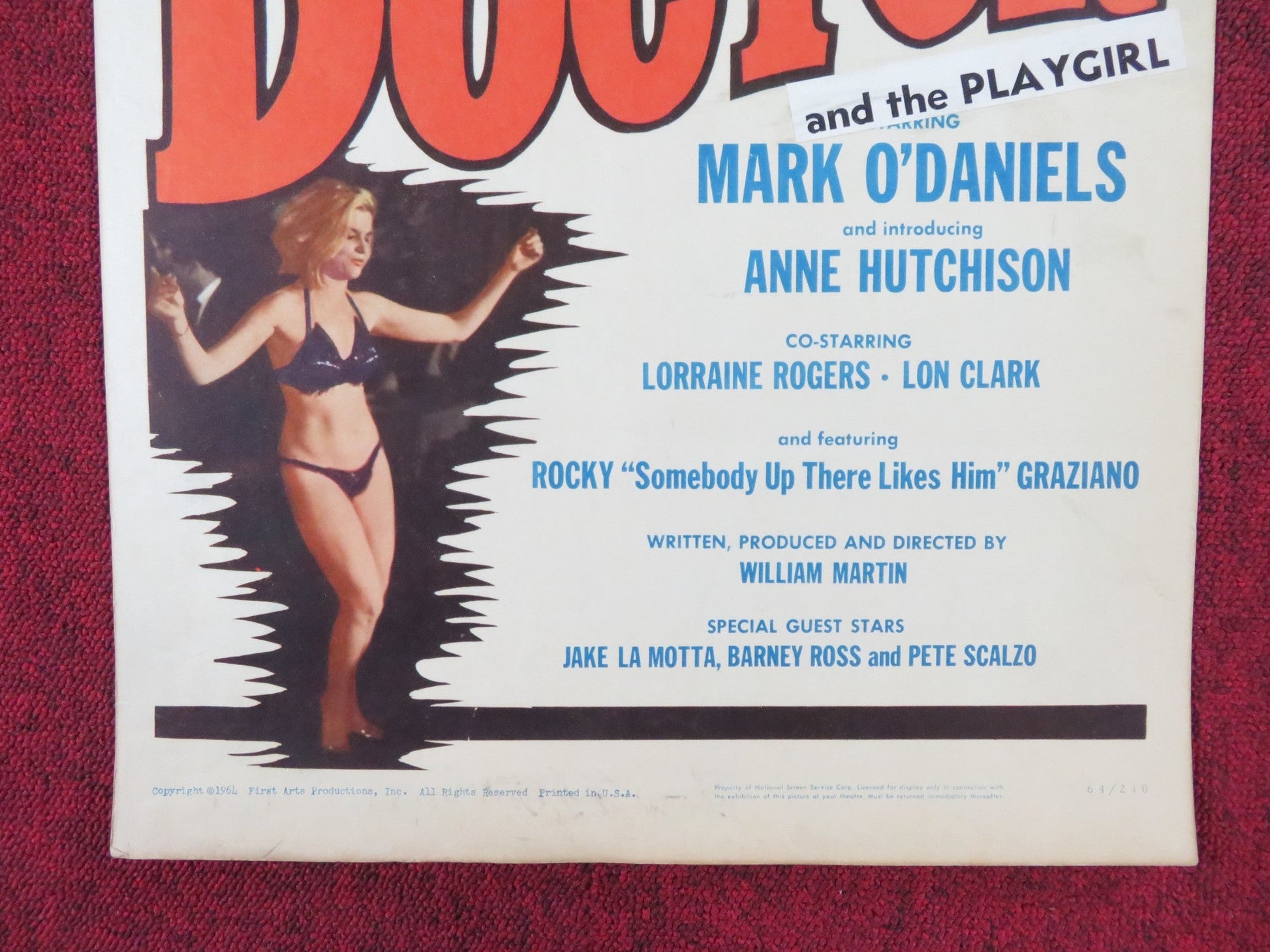 THE DOCTOR AND THE PLAYGIRL US INSERT (14"x 36") POSTER MARK O'DANIELS 1964 Rendezvous Cinema Movie posters