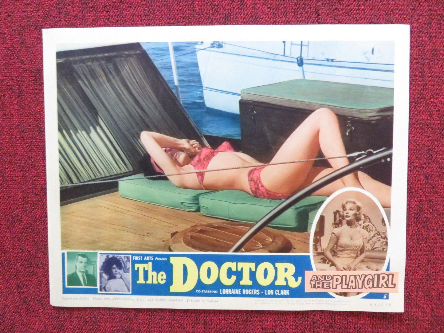 THE DOCTOR AND THE PLAYGIRL US LOBBY CARD FULL SET M.O'DANIELS A.HUTCHINSON 1964 Rendezvous Cinema Movie posters