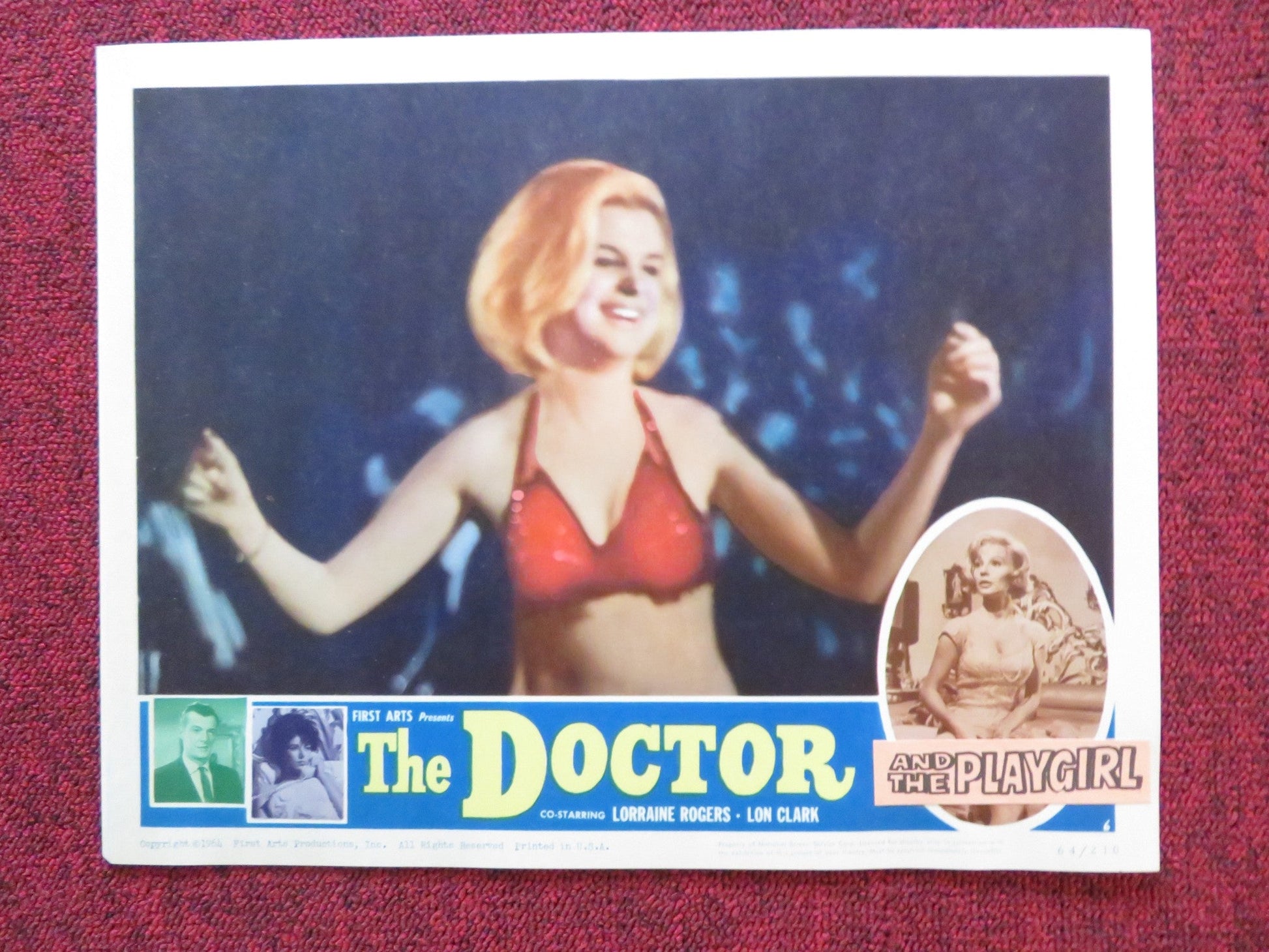 THE DOCTOR AND THE PLAYGIRL US LOBBY CARD FULL SET M.O'DANIELS A.HUTCHINSON 1964 Rendezvous Cinema Movie posters