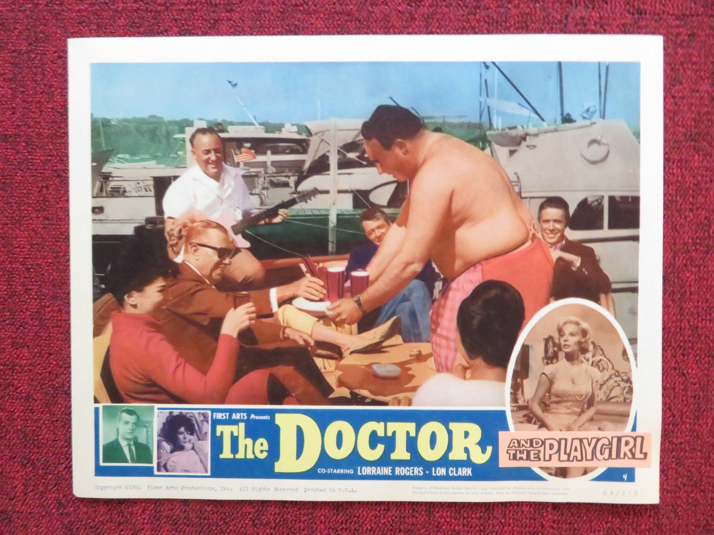 THE DOCTOR AND THE PLAYGIRL US LOBBY CARD FULL SET M.O'DANIELS A.HUTCHINSON 1964 Rendezvous Cinema Movie posters