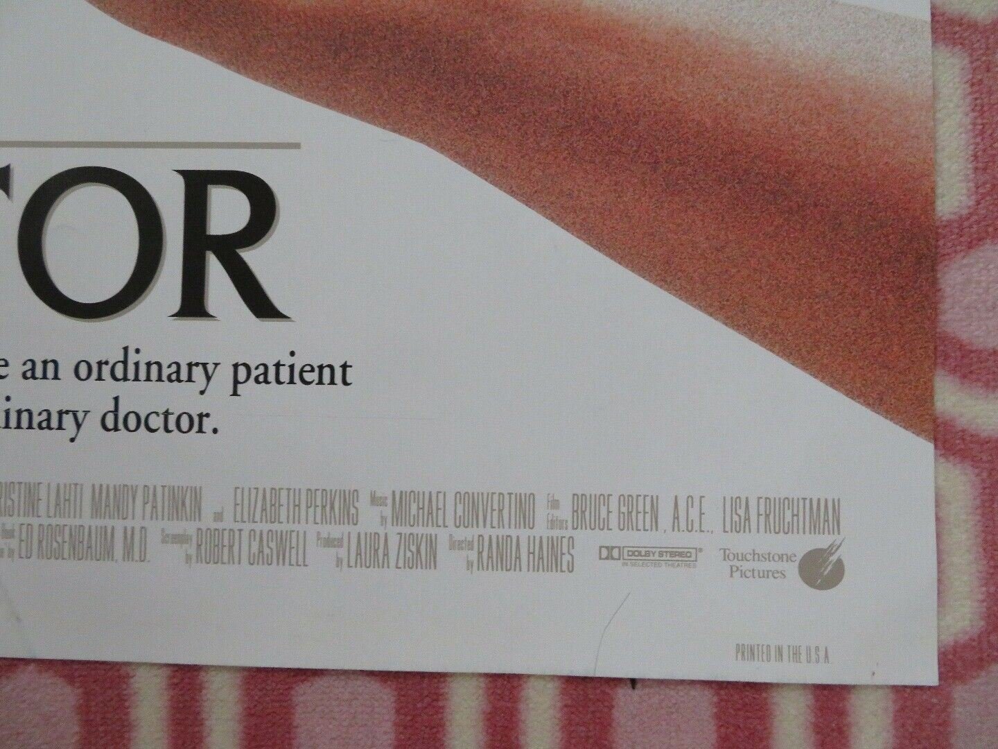 THE DOCTOR US ONE SHEET POSTER WILLIAM HURT 1991 Movie posters