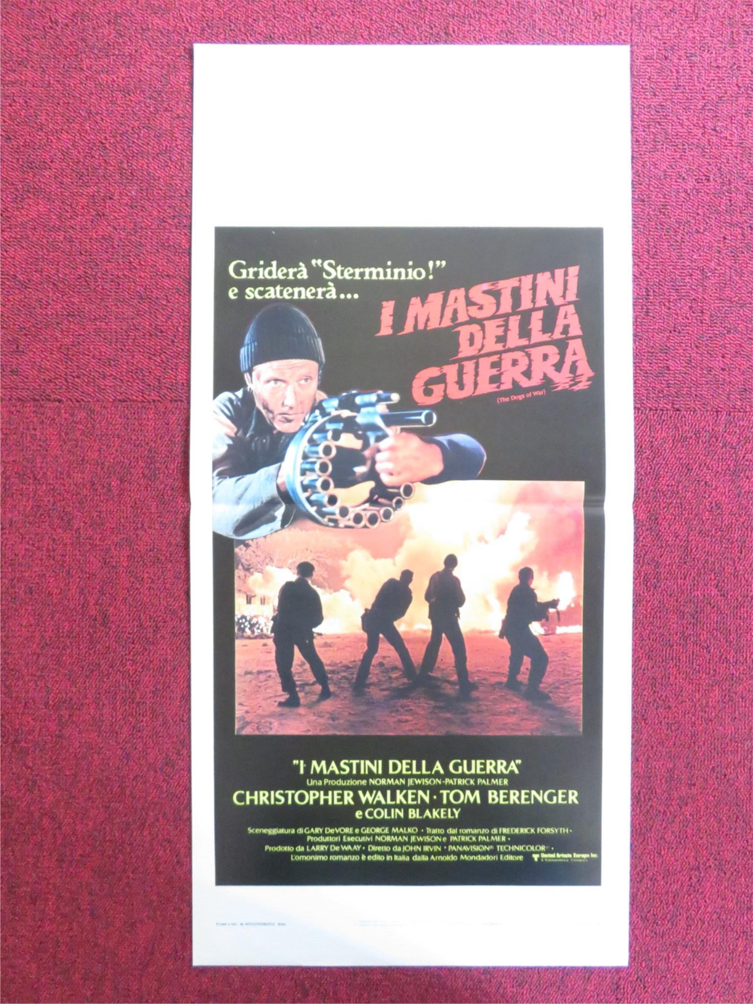 THE DOGS OF WARS ITALIAN LOCANDINA POSTER CHRISTOPHER WALKEN TOM BERENGER 1981 Rendezvous Cinema Movie posters