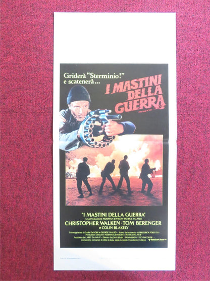 THE DOGS OF WARS ITALIAN LOCANDINA POSTER CHRISTOPHER WALKEN TOM BERENGER 1981 Rendezvous Cinema Movie posters