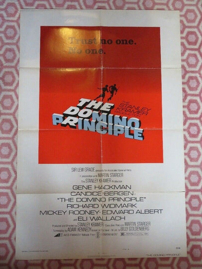 THE DOMINO PRINCIPLE FOLDED US ONE SHEET POSTER CANDICE BERGEN R WIDMARK 1977 Movie posters