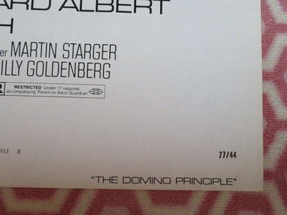 THE DOMINO PRINCIPLE FOLDED US ONE SHEET POSTER CANDICE BERGEN R WIDMARK 1977 Movie posters