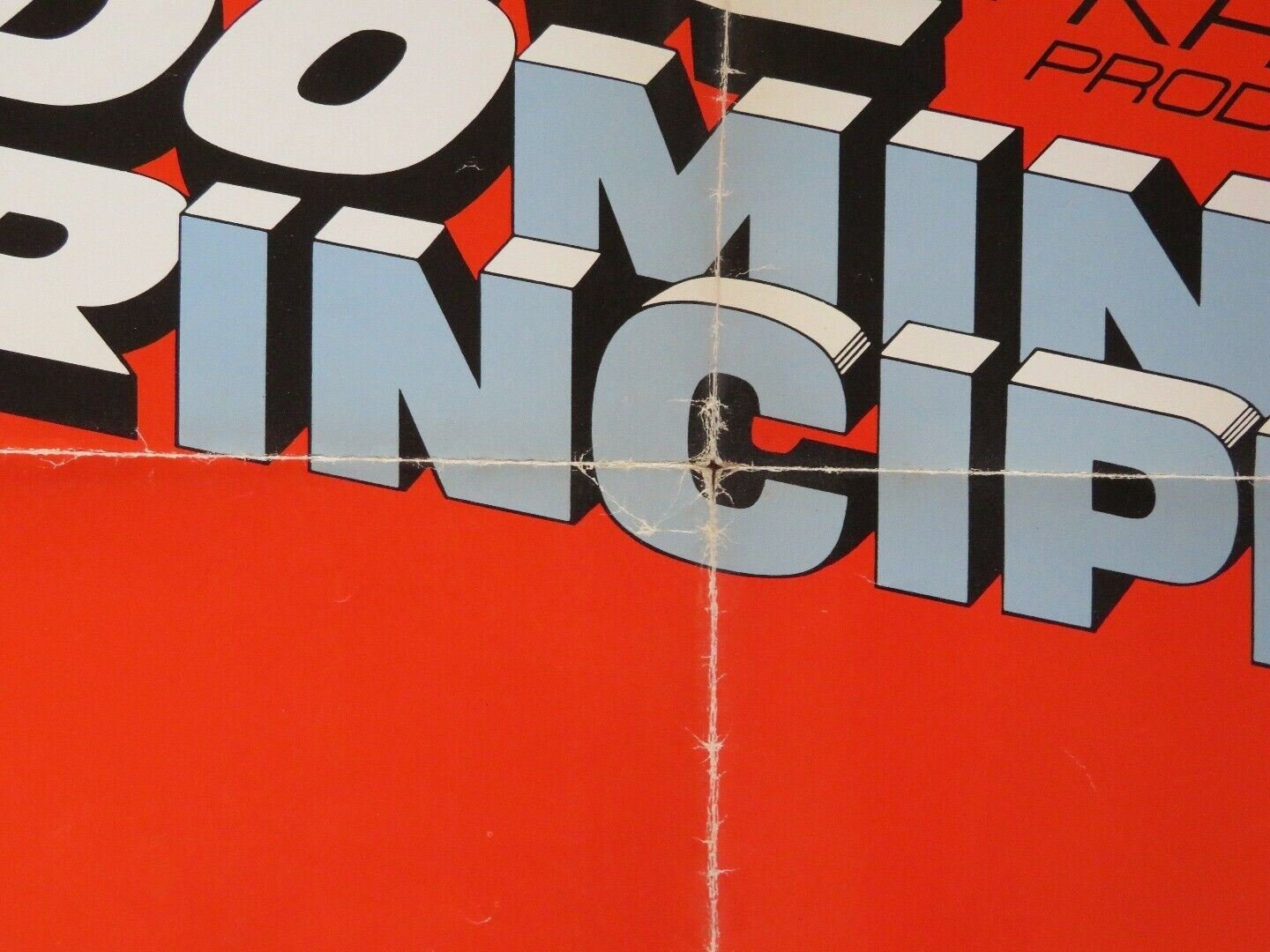 THE DOMINO PRINCIPLE FOLDED US ONE SHEET POSTER CANDICE BERGEN R WIDMARK 1977 Movie posters