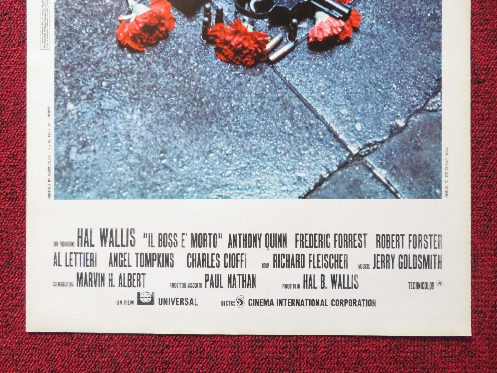 THE DON IS DEAD ITALIAN LOCANDINA POSTER ANTHONY QUINN FREDRIC FORREST 1973 Rendezvous Cinema Movie posters