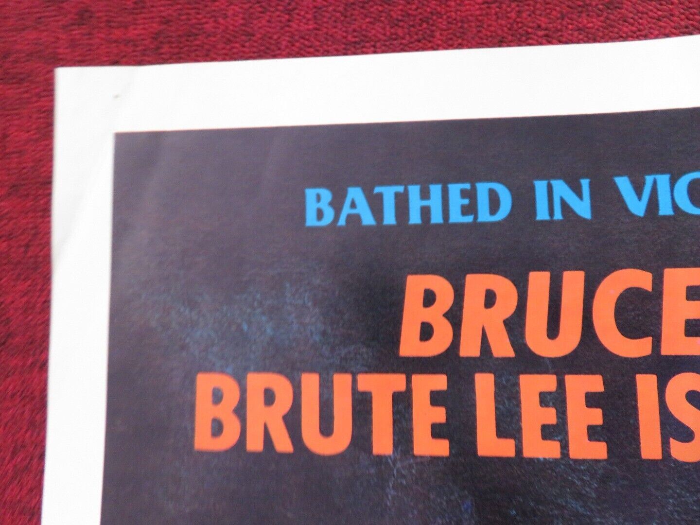 THE DRAGON FROM SHAOLIN FOLDED US ONE SHEET POSTER BRUTE LEE 1970's Movie posters