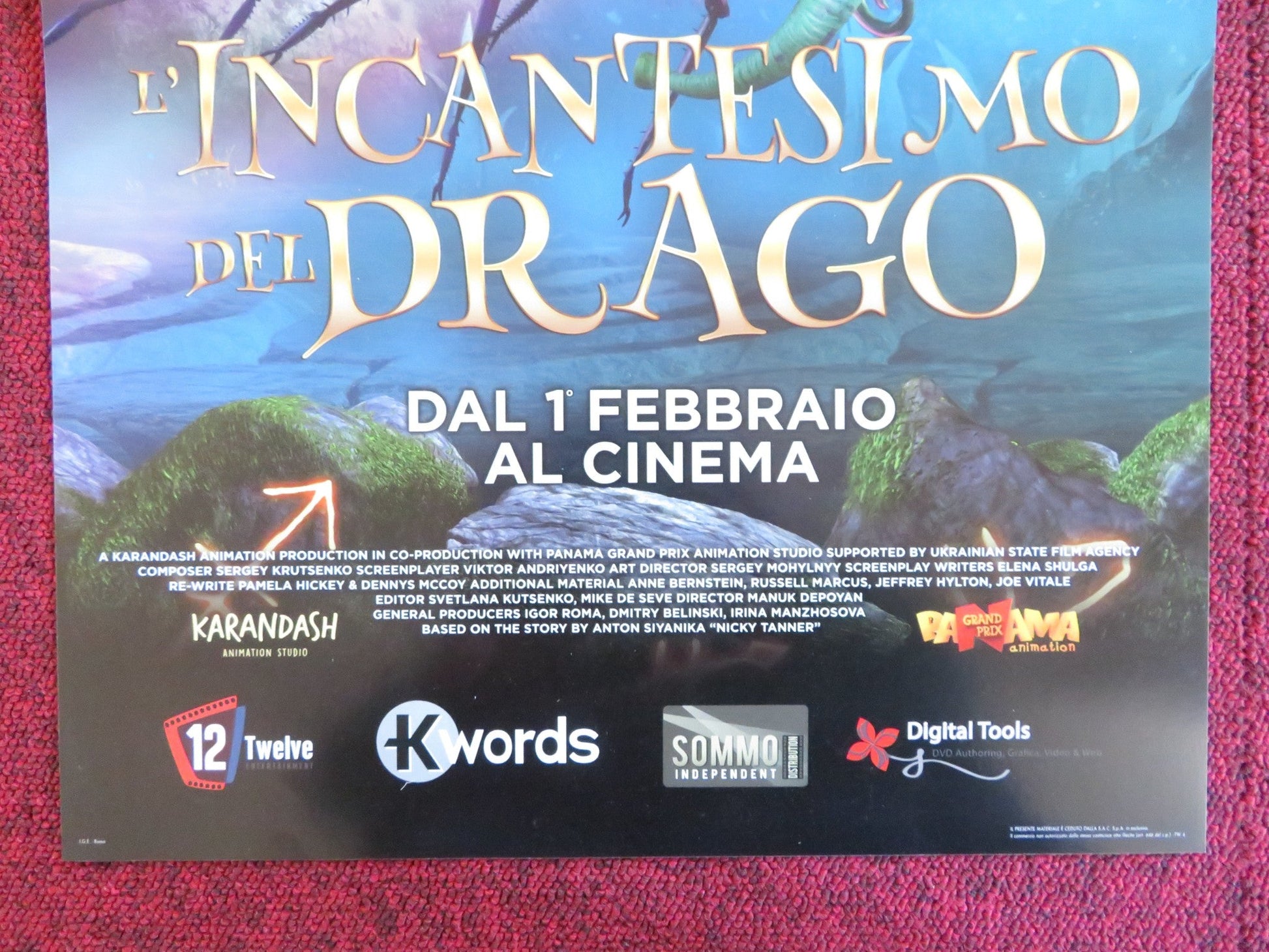 THE DRAGON SPELL ITALIAN LOCANDINA POSTER ARSEN SHAVLYUK HANNA SOBOLYEVA 2016 Rendezvous Cinema Movie posters