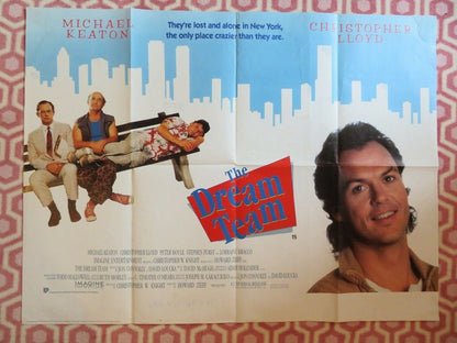 THE DREAM TEAM BRITISH QUAD (30"x 40") POSTER MICHAEL KEATON PETER BOYLE 1989 Movie posters