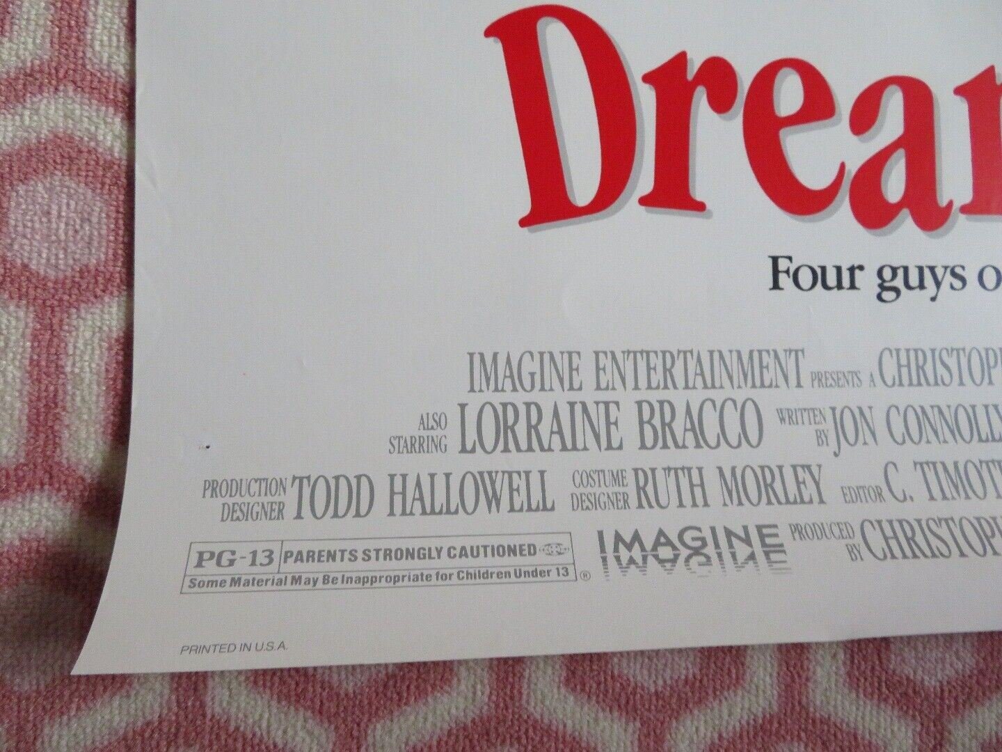 THE DREAM TEAM ONE SHEET ROLLED POSTER MICHAEL KEATON CHRISTOPHER LLOYD 1989 Movie posters