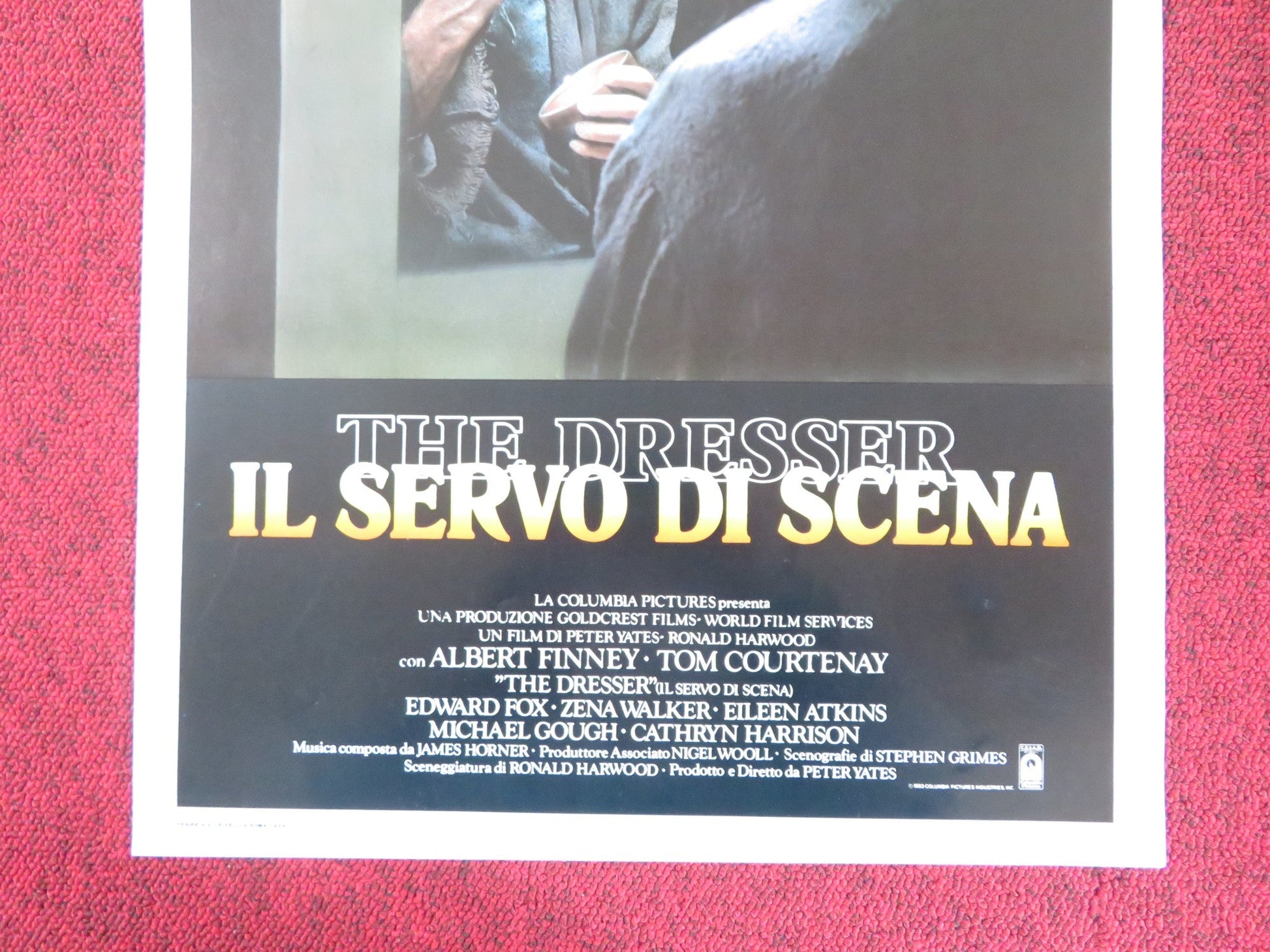 THE DRESSER ITALIAN LOCANDINA POSTER ALBERT FINNET TOM COURTENAY 1984 Rendezvous Cinema Movie posters