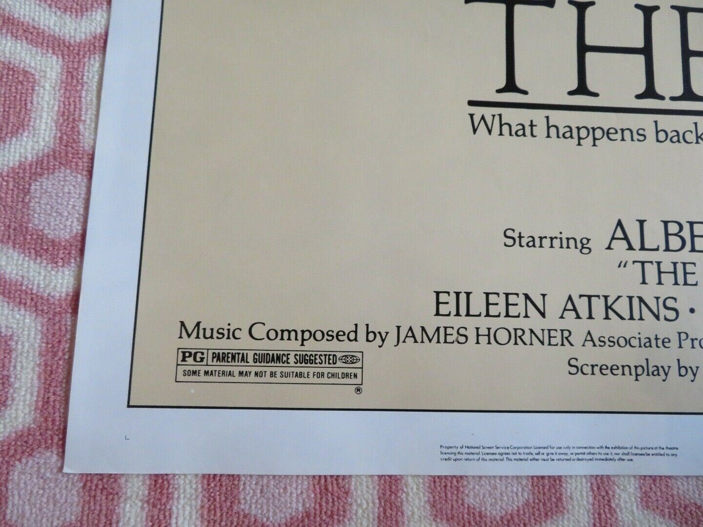 THE DRESSER US ONE SHEET POSTER ALBERT FINNEY TOM COURTENAY 1984 Movie posters