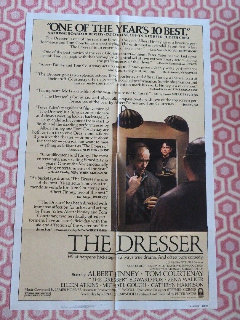 THE DRESSER US ONE SHEET POSTER ALBERT FINNEY TOM COURTENAY 1984 Movie posters