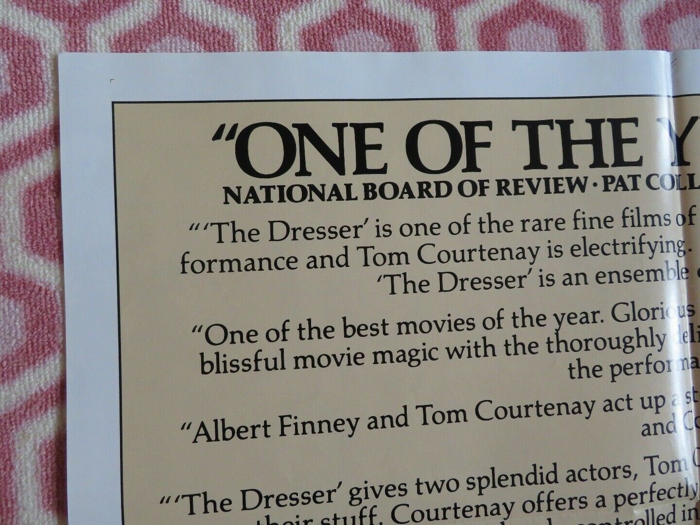 THE DRESSER US ONE SHEET POSTER ALBERT FINNEY TOM COURTENAY 1984 Movie posters