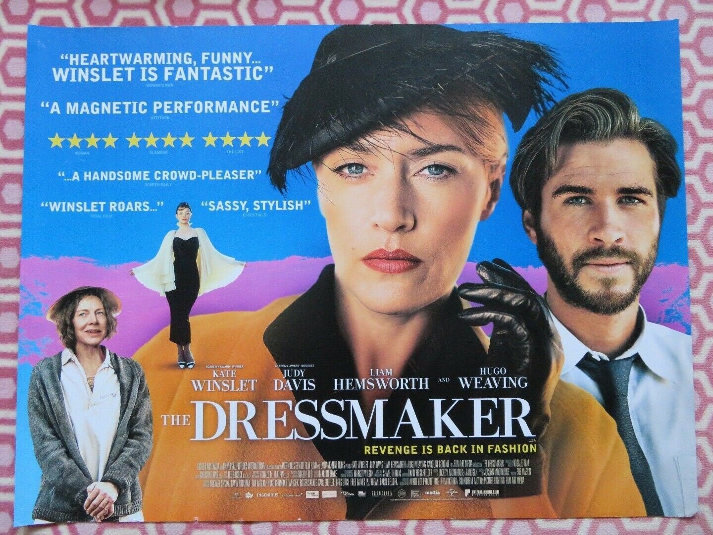 THE DRESSMAKER QUAD (30"x 40")ROLLED POSTER KATE WINSLET JUDY DAVIS HUGO WEAVING Rendezvous Cinema Movie posters