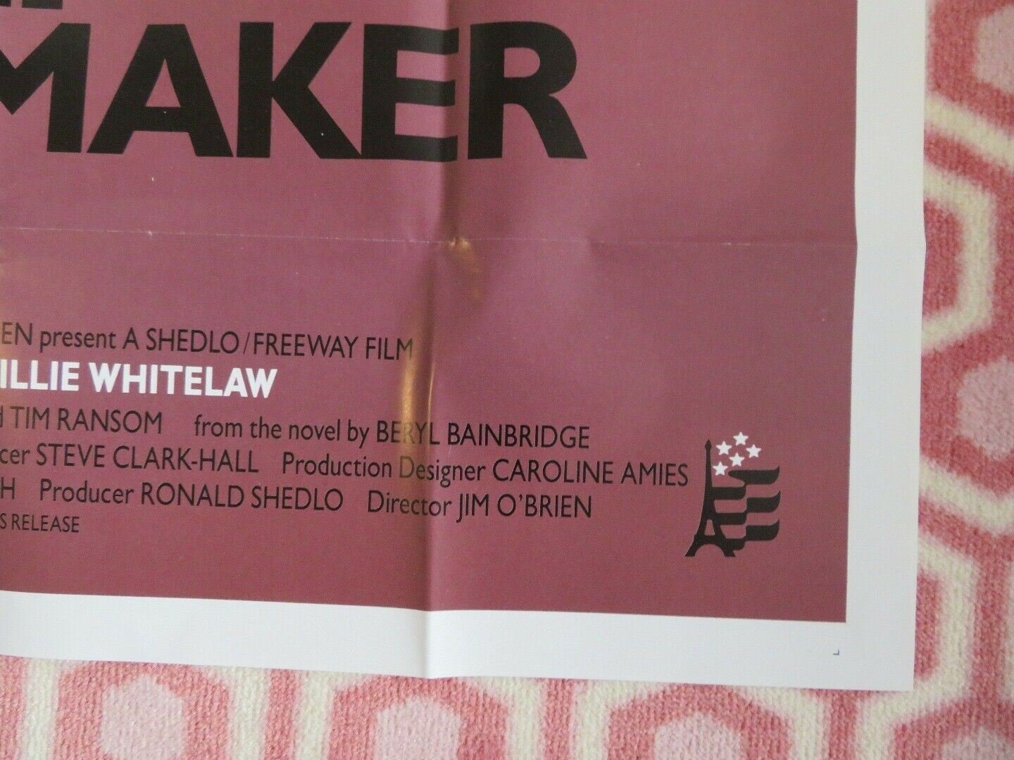 THE DRESSMAKER US ONE SHEET POSTER JOAN PLOWRIGHT BILLIE WHITELAN 1988 Movie posters