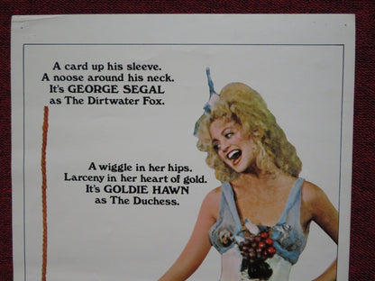 THE DUCHESS AND THE DIRTWATER FOX US INSERT (14"x 36") POSTER SEGAL HAWN 1976 Rendezvous Cinema Movie posters