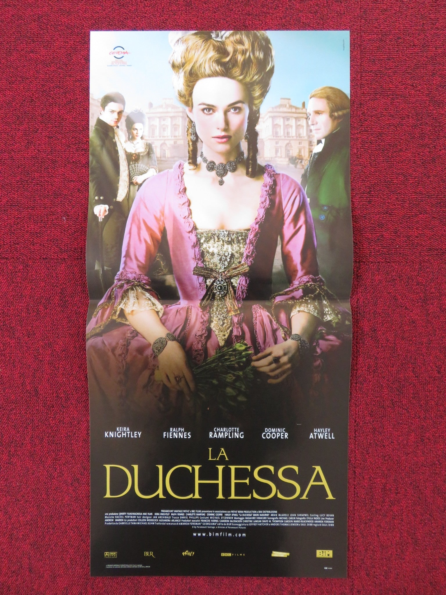 THE DUCHESS ITALIAN LOCANDINA POSTER KEIRA KNIGHTLEY RALPH FIENNES 2008 Rendezvous Cinema Movie posters