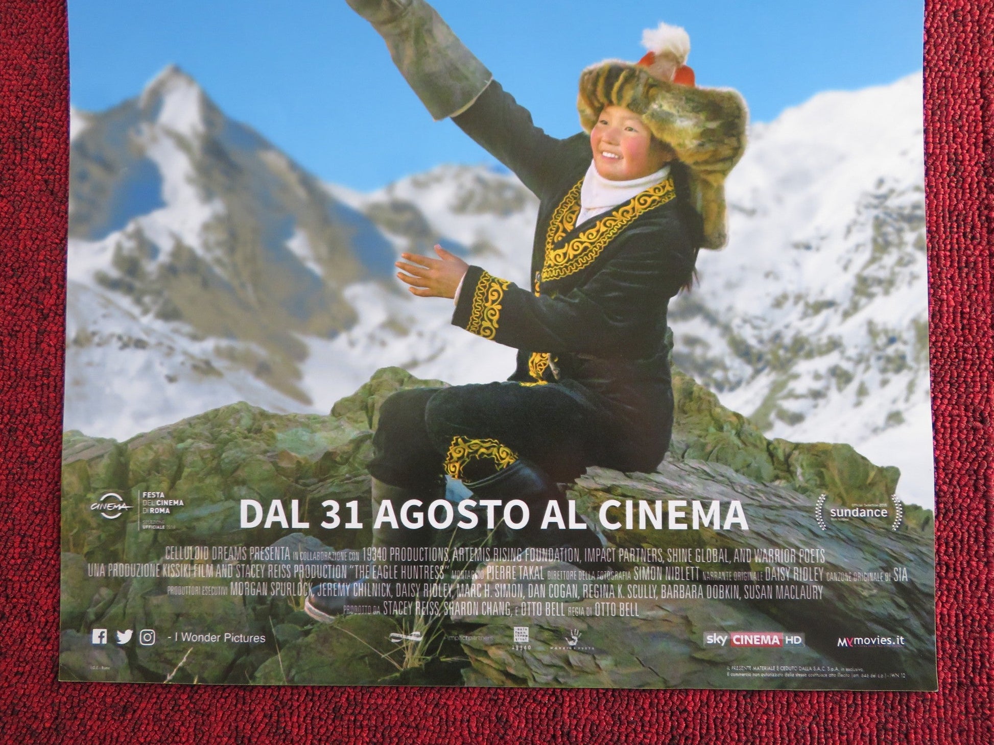 THE EAGLE HUNTRESS ITALIAN LOCANDINA POSTER DAISY RIDLEY 2016 Rendezvous Cinema Movie posters