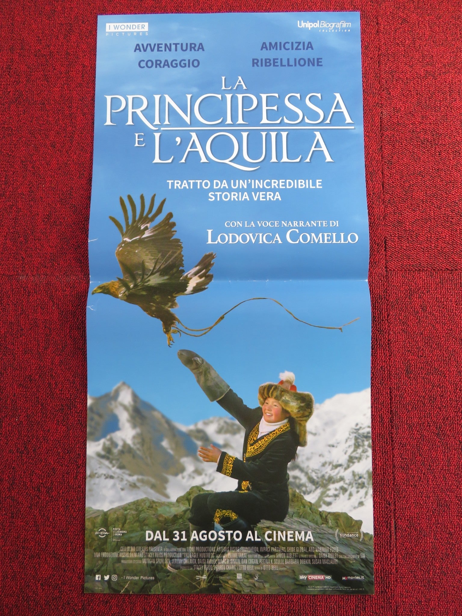 THE EAGLE HUNTRESS ITALIAN LOCANDINA POSTER DAISY RIDLEY 2016 Rendezvous Cinema Movie posters