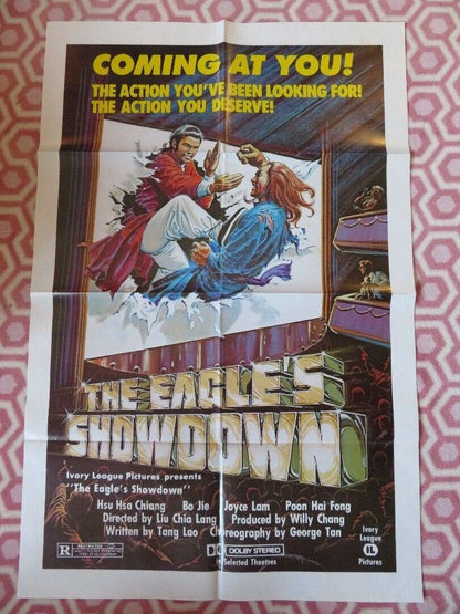 THE EAGLE'S SHOWDOWN KUNG FU FOLDED US ONE SHEET POSTER HSU HSA CHIANG 1985 - Rendezvous Cinema