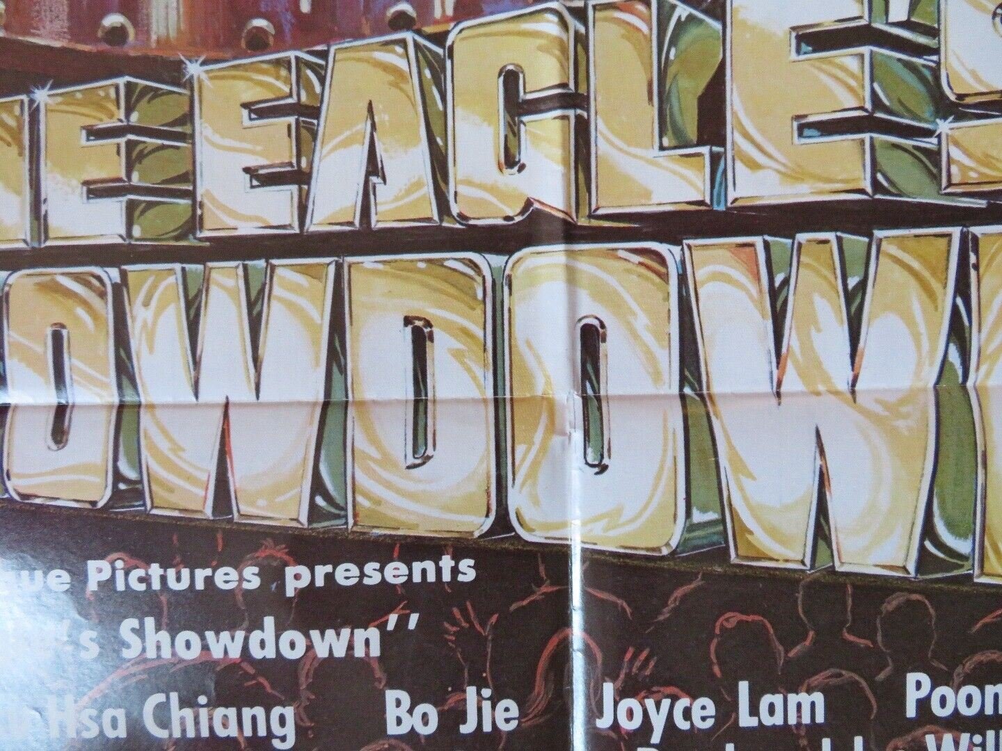 THE EAGLE'S SHOWDOWN KUNG FU FOLDED US ONE SHEET POSTER HSU HSA CHIANG 1985 - Rendezvous Cinema