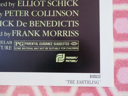 THE EARTHLING US ONE SHEET POSTER WILLIAM HOLDING RICKY SCHRODER 1980 Movie posters