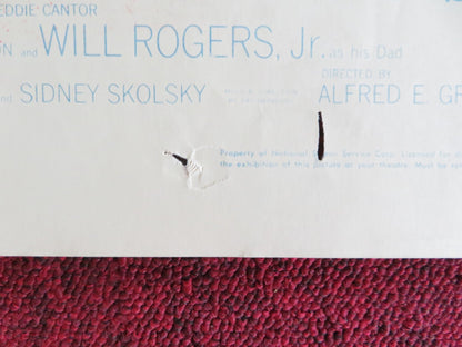 THE EDDIE CANTOR STORY US INSERT (14"x 36") POSTER KEEFE BRASSELLE 1953 Rendezvous Cinema Movie posters