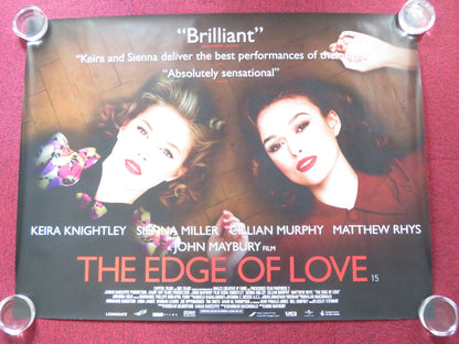 THE EDGE OF LOVE UK QUAD (30"x 40") ROLLED POSTER KEIRA KNIGHTLEY C. MURPHY 2008 Rendezvous Cinema Movie posters