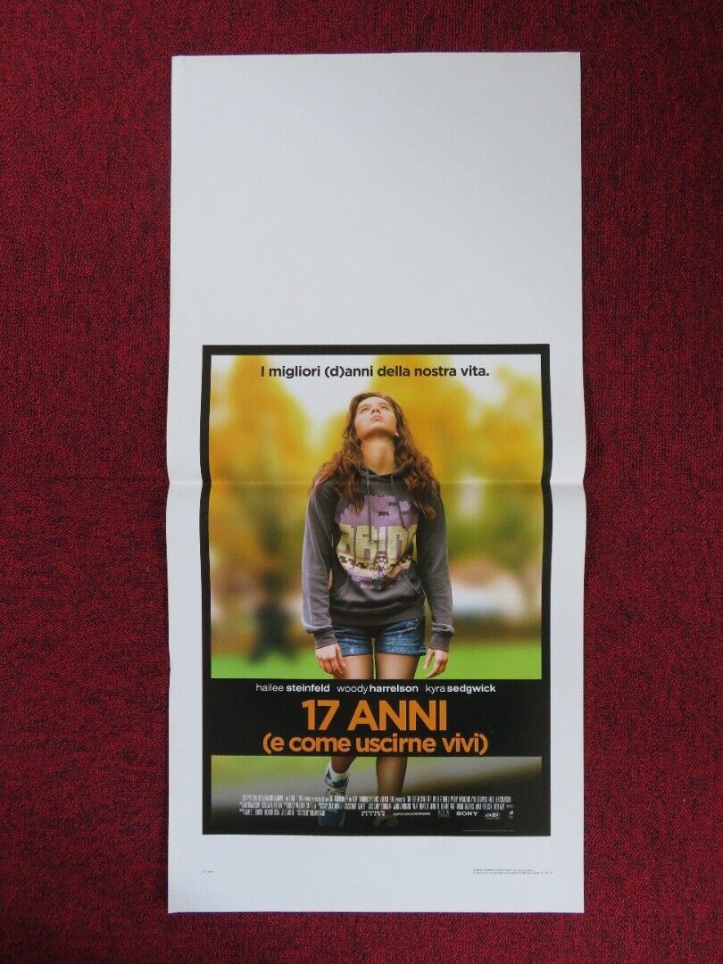 THE EDGE OF SEVENTEEN ITALIAN LOCANDINA (27.5"x13") POSTER H STEINFIELD 2016 Rendezvous Cinema Movie posters