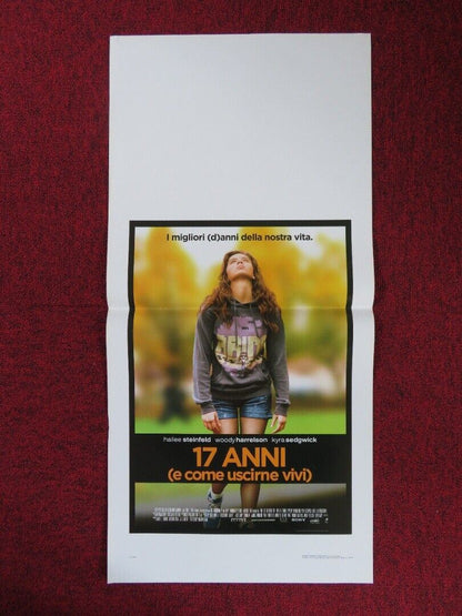 THE EDGE OF SEVENTEEN ITALIAN LOCANDINA (27.5"x13") POSTER H STEINFIELD 2016 Rendezvous Cinema Movie posters