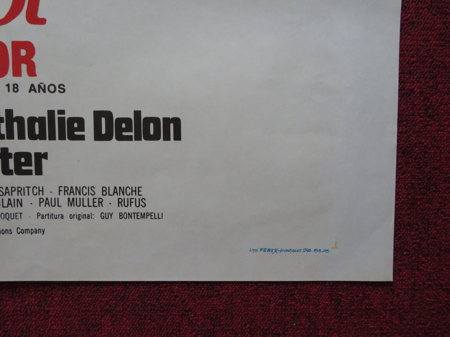 THE EDIFYING AND JOYOUS STORY OF COLINOT ARGENTINIAN POSTER HUSTER BARDOT 1973 Rendezvous Cinema Movie posters