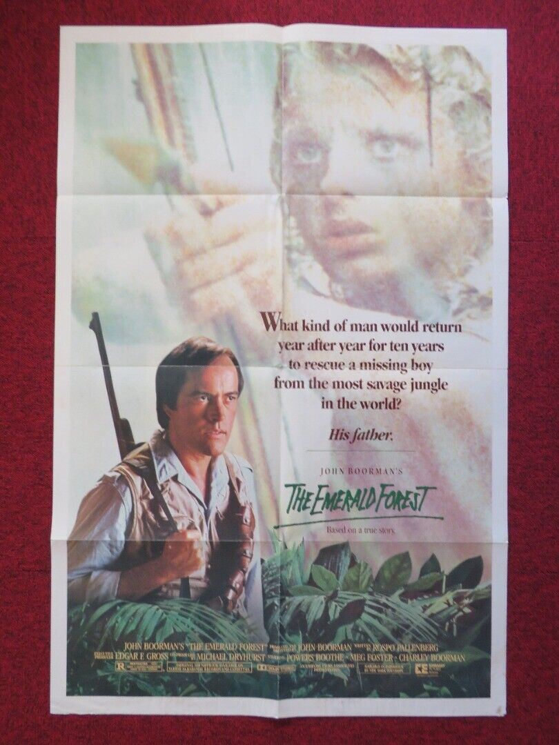 THE EMERALD FOREST FOLDED US ONE SHEET POSTER POWERS BOOTHE MEG FOSTER 1985 Movie posters