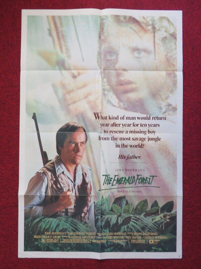 THE EMERALD FOREST FOLDED US ONE SHEET POSTER POWERS BOOTHE MEG FOSTER 1985 Movie posters