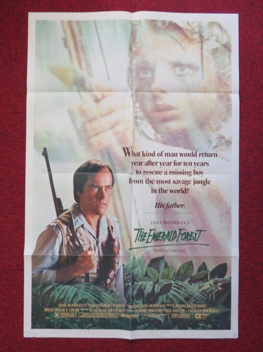 THE EMERALD FOREST FOLDED US ONE SHEET POSTER POWERS BOOTHE MEG FOSTER 1985 Movie posters