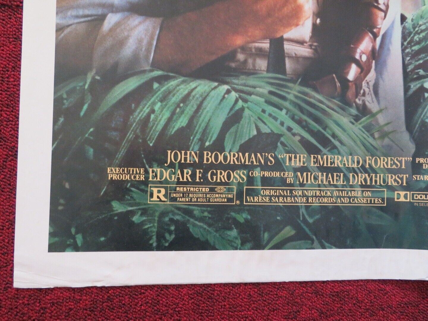 THE EMERALD FOREST FOLDED US ONE SHEET POSTER POWERS BOOTHE MEG FOSTER 1985 Movie posters