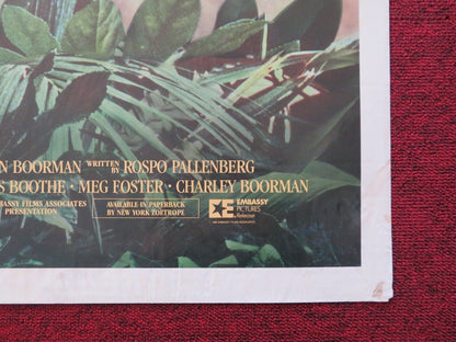 THE EMERALD FOREST FOLDED US ONE SHEET POSTER POWERS BOOTHE MEG FOSTER 1985 Movie posters