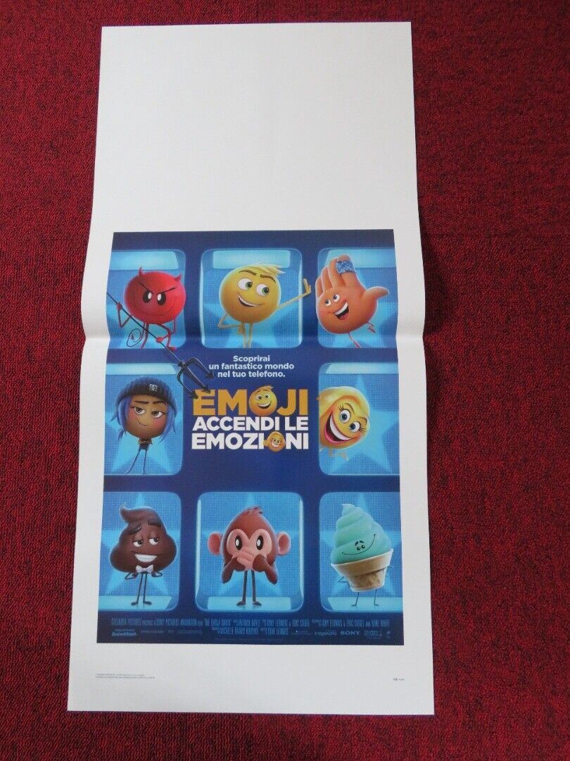 THE EMOJI MOVIE ITALIAN LOCANDINA (27.5"x13") POSTER T.J MILLER J CORDEN 2017 Movie posters