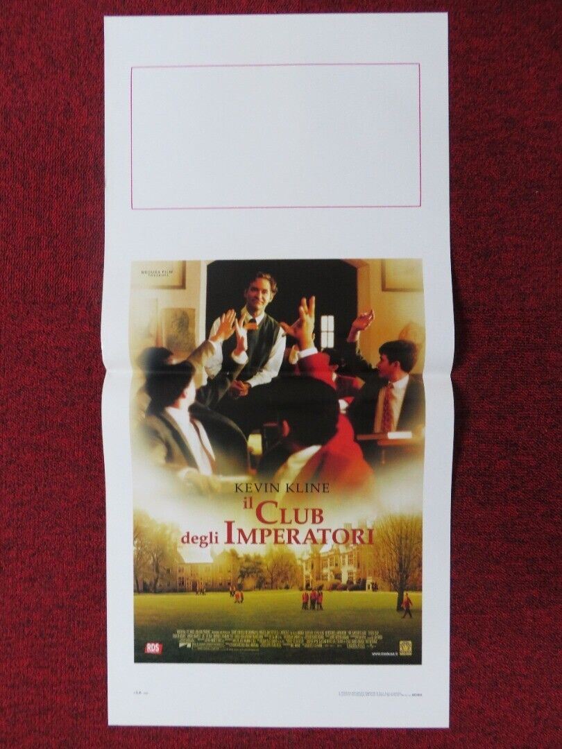 THE EMPEROR'S CLUB ITALIAN LOCANDINA (27.5"x13") POSTER KEVIN KLINE 2002 - Rendezvous Cinema