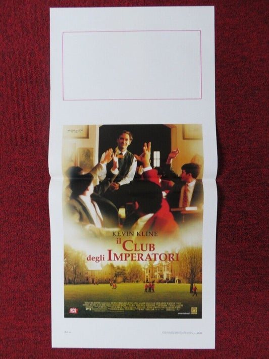 THE EMPEROR'S CLUB ITALIAN LOCANDINA (27.5"x13") POSTER KEVIN KLINE 2002 - Rendezvous Cinema