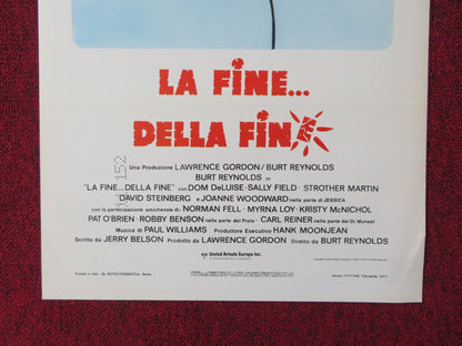 THE END ITALIAN LOCANDINA POSTER BURT REYNOLDS DOM DELUISE 1978 Rendezvous Cinema Movie posters